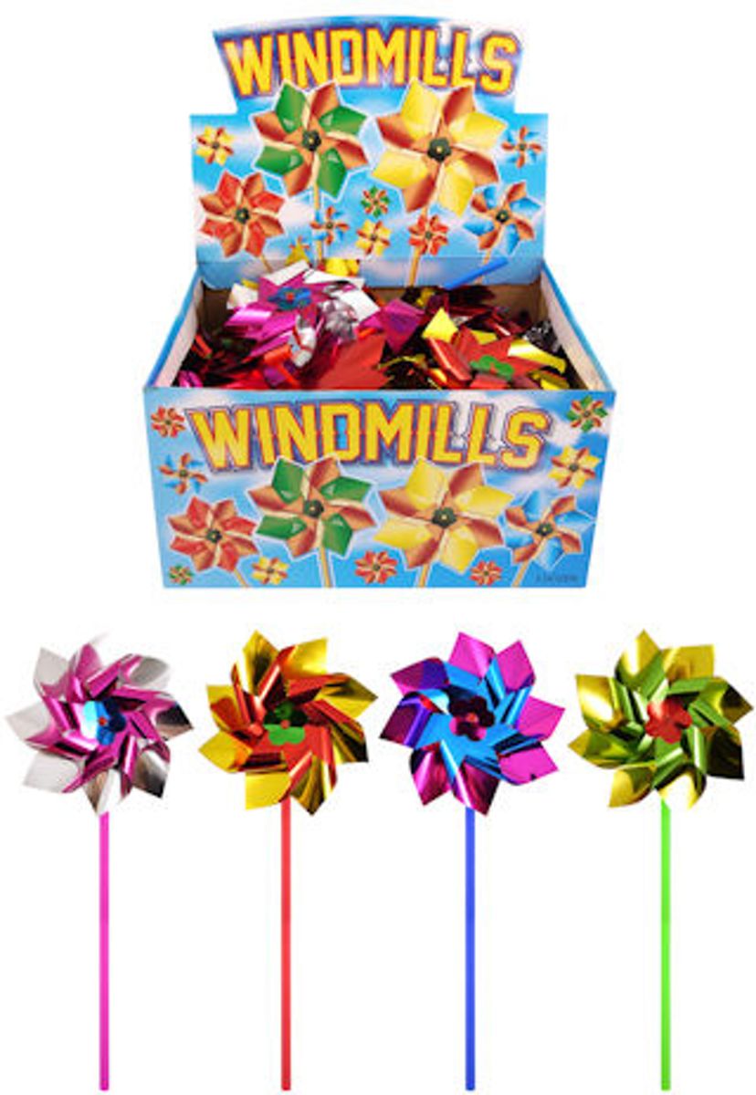 36 STUKS | Windmolens 37 Cm in Display (Traktatie / Uitdeelcadeautjes)